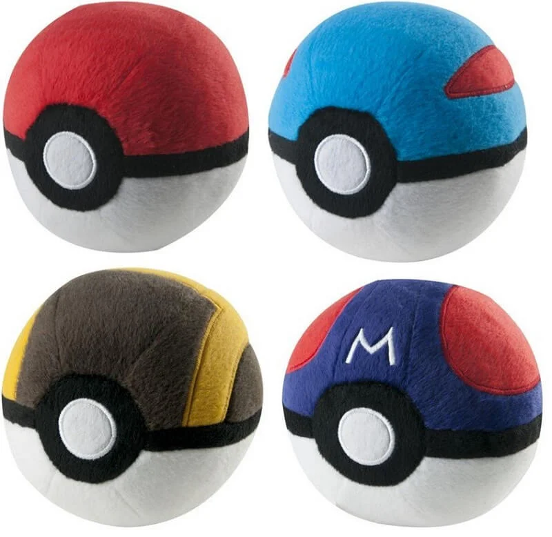 Officially Licensed Pokémon Pokeball Plush Assortment (4 styles available) Afbeelding 1