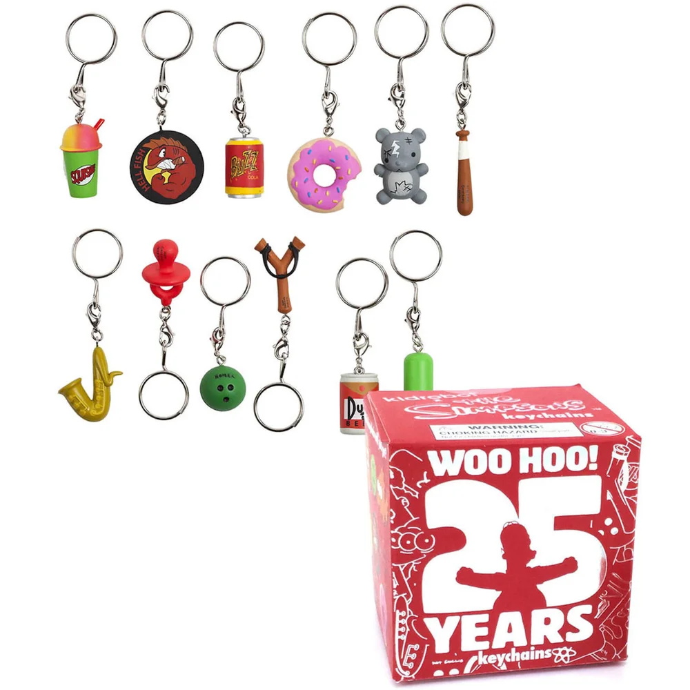 Kidrobot The Simpsons: 25th Anniversary Keychain Assortment Afbeelding 1