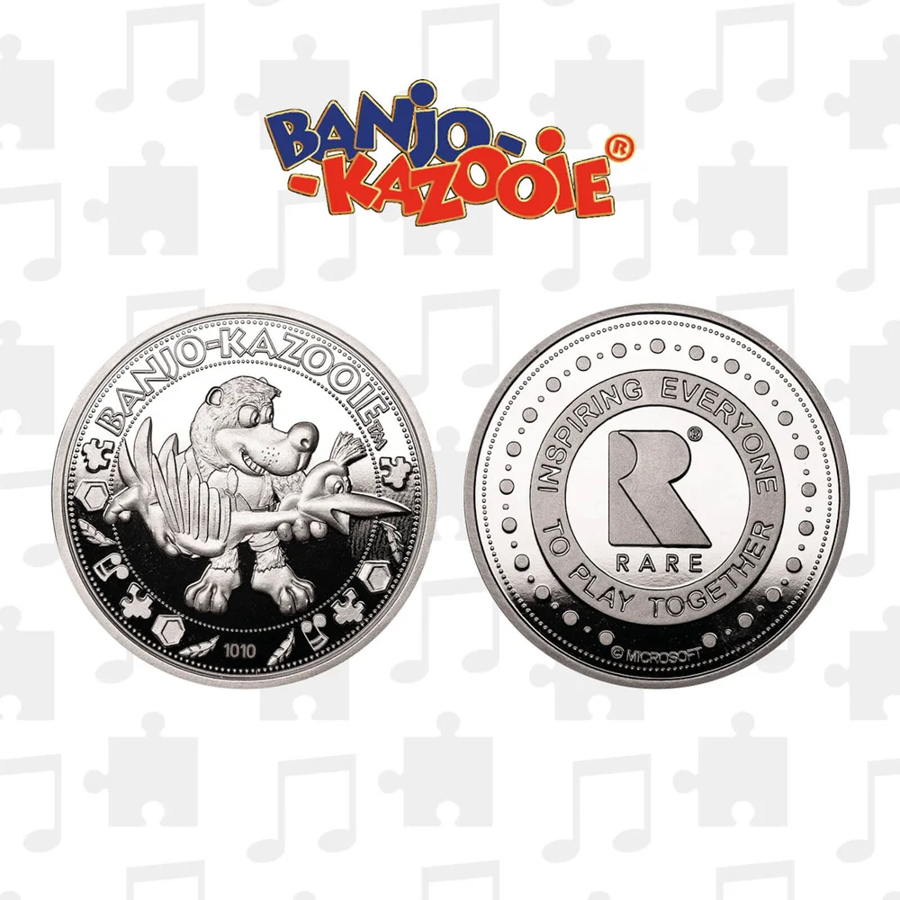 Banjo-Kazooie Collectors Editie limited edition munt: zilveren variant Afbeelding 1