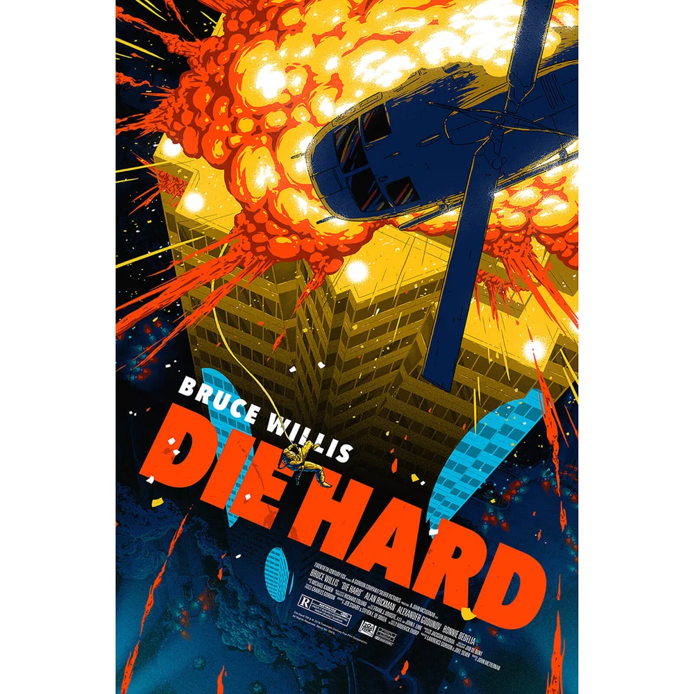 Die Hard Fine Art Offset 61 x 92 CM Print by Florey - Zavvi Exclusief Afbeelding 1