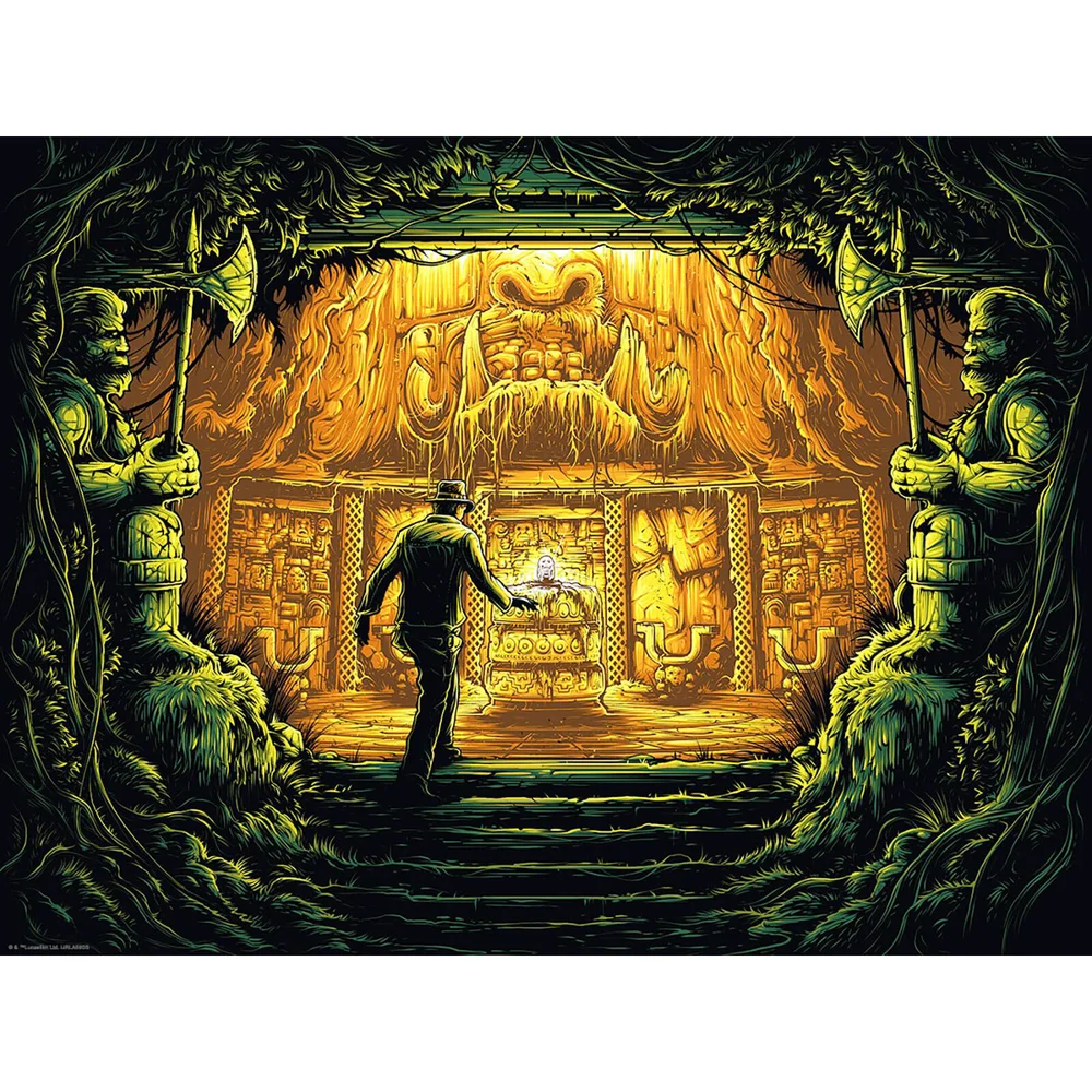 Indiana Jones and the Raiders of the Lost Ark There is Nothing to Fear Here Zeefdruk door Dan Mumford (45 x 60 cm) Afbeelding 1