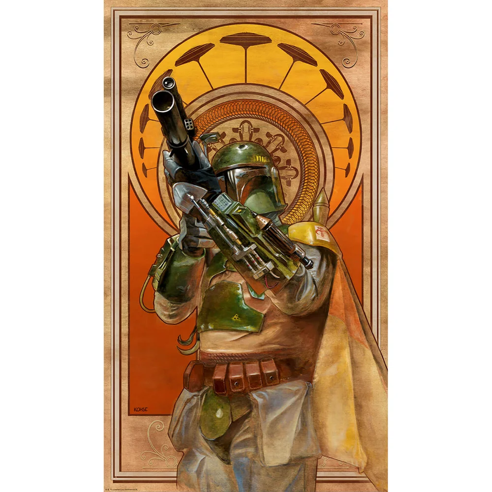 Star Wars: The Empire Strikes Back Cloud City Gambit 35cm x 61cm Lithograph Print by Lee Kohse Afbeelding 1