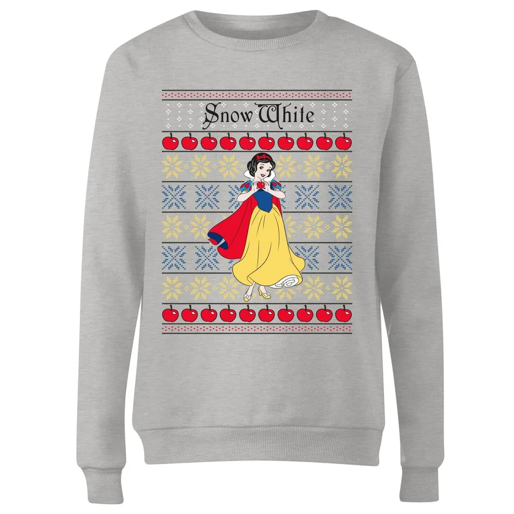 Disney Classic Snow White Dames kersttrui - Grijs - 3XL Afbeelding 1