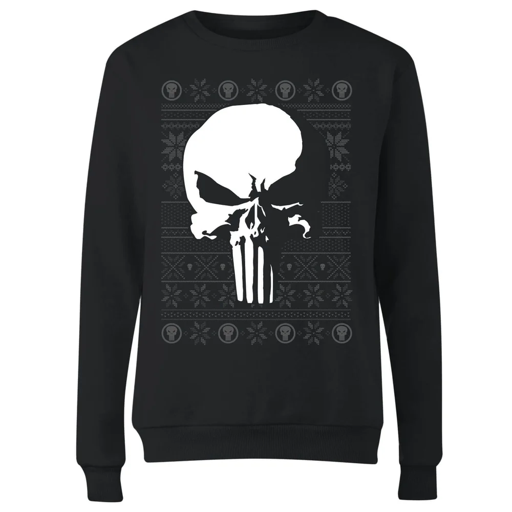 Marvel Punisher Dames kersttrui - Zwart - XS Afbeelding 1
