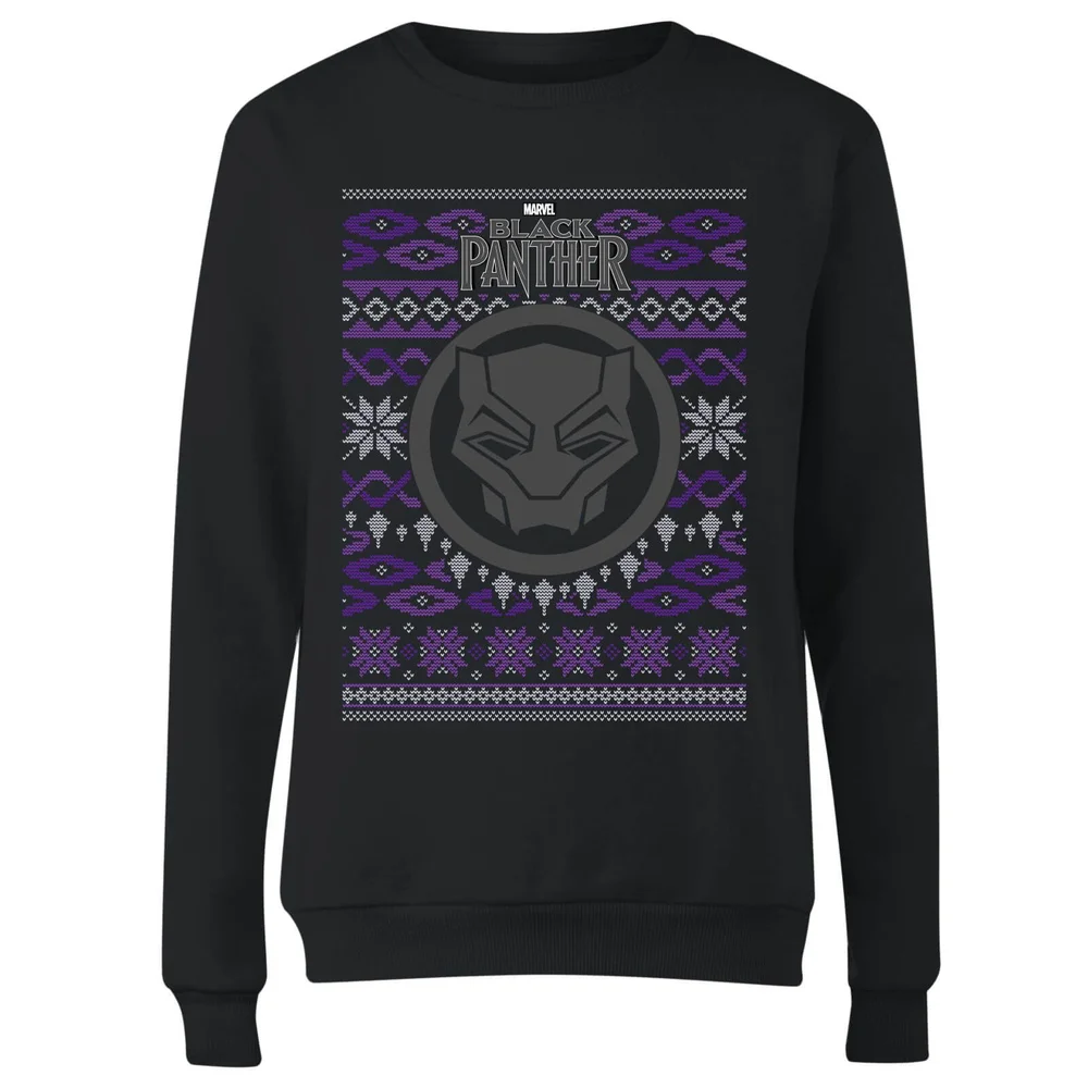 Marvel Avengers Black Panther Dames kersttrui - Zwart - XS Afbeelding 1