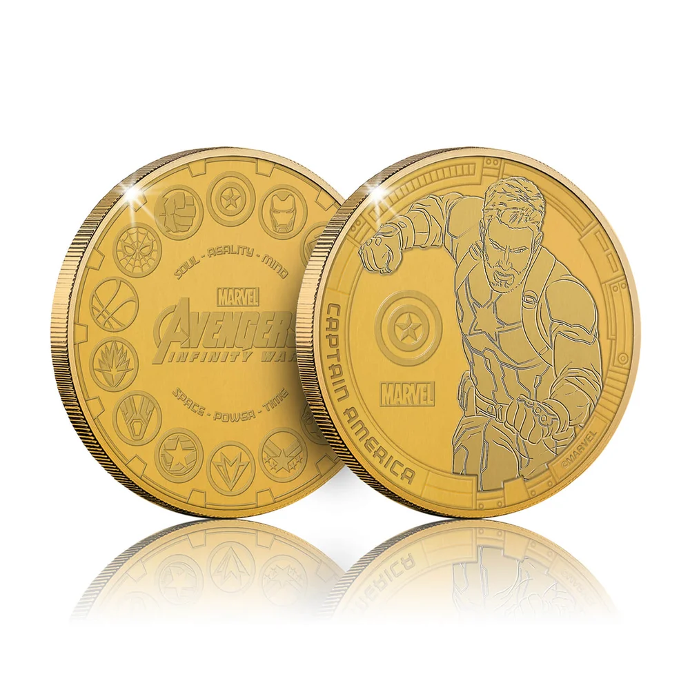 Marvel Infinity War-verzamelmunt: Captain America - Zavvi Exclusive (beperkt tot 1000 exemplaren) Afbeelding 1