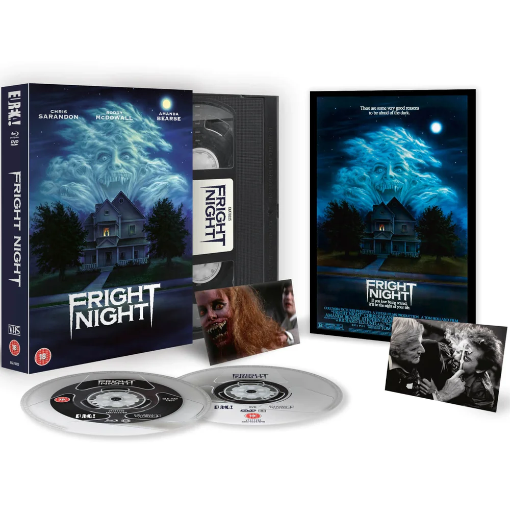 Fright Night Zavvi EXCLUSIEF VHS Limited Edition Dual Format (Inclusief Blu-ray & DVD) Afbeelding 1