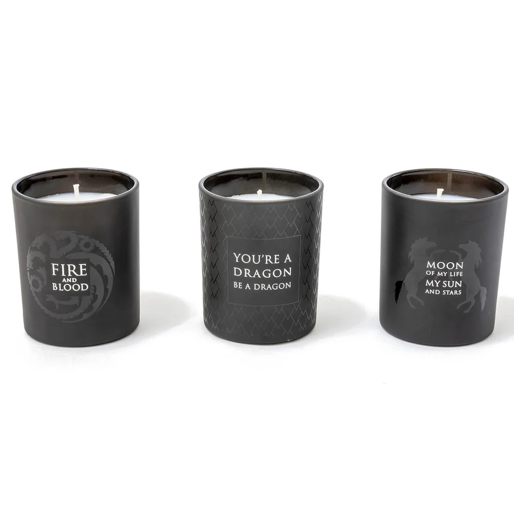 Game of Thrones Glass Candles (Set of 3) Afbeelding 1