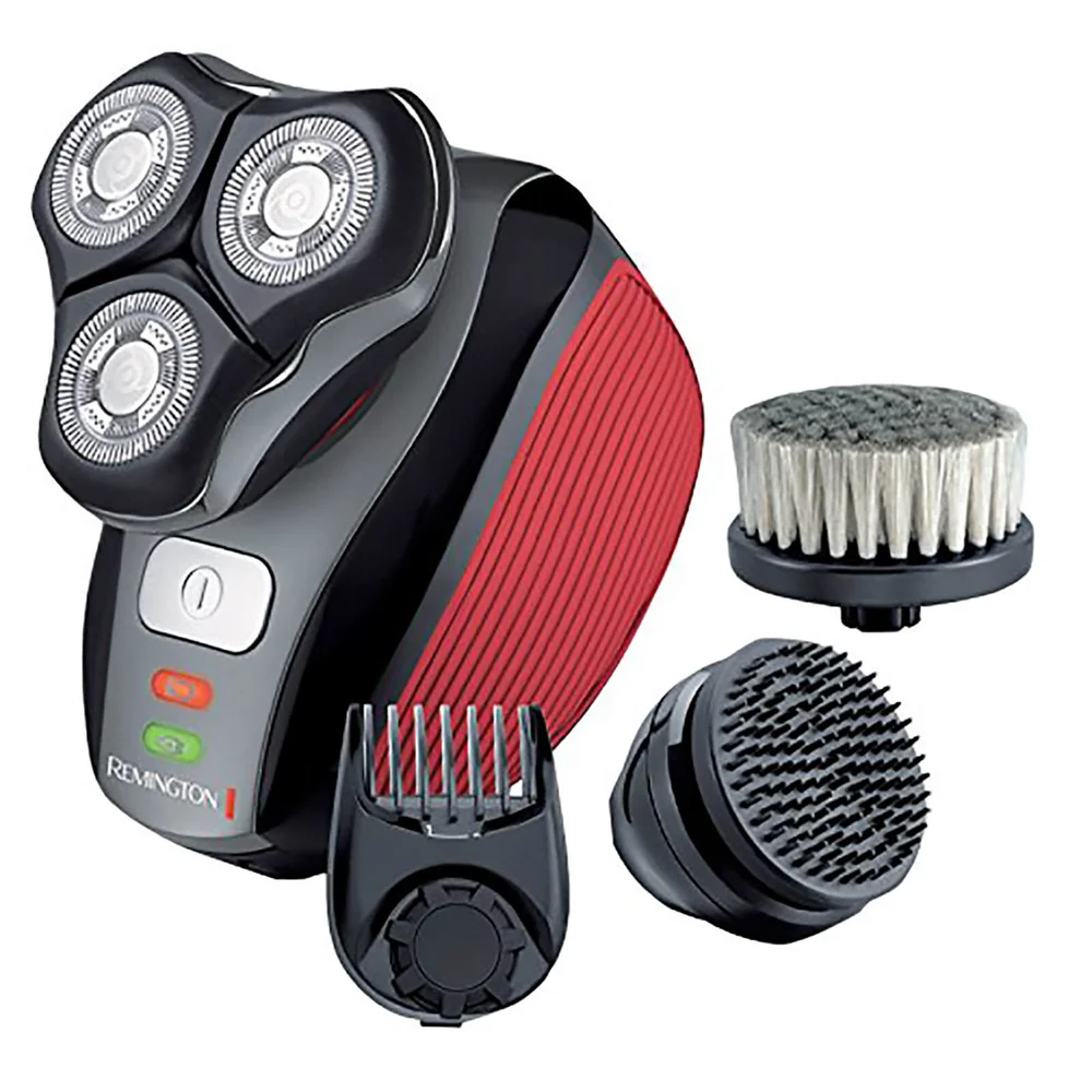 Remington XR1410 Flex360 Rotary Electric Shaver and Groom Kit - Red/Black Afbeelding 1