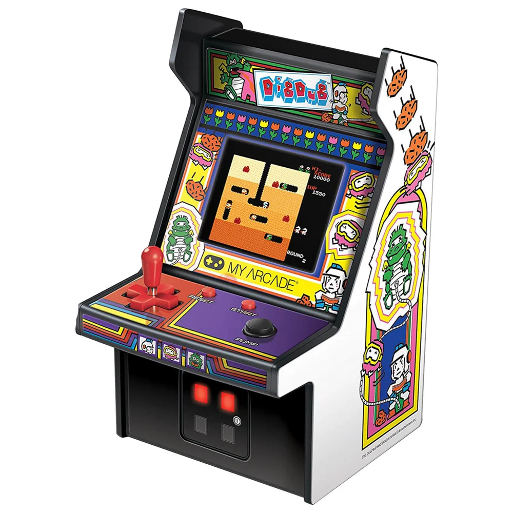 DreamGear Retro Arcade 6 Inch Dig Dug Micro Player Afbeelding 1