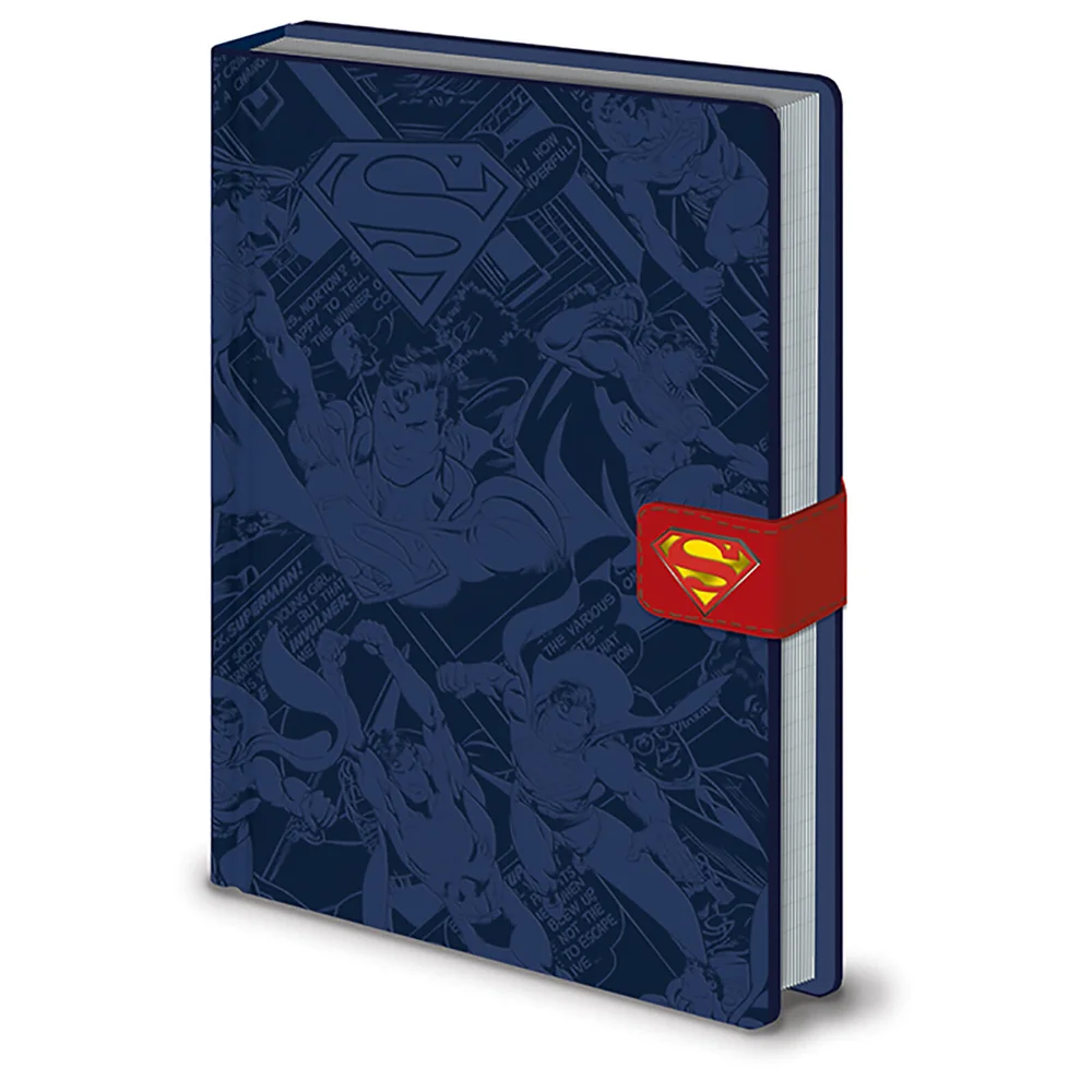DC Originals (Superman Montage) A5 Premium Notebook Afbeelding 1
