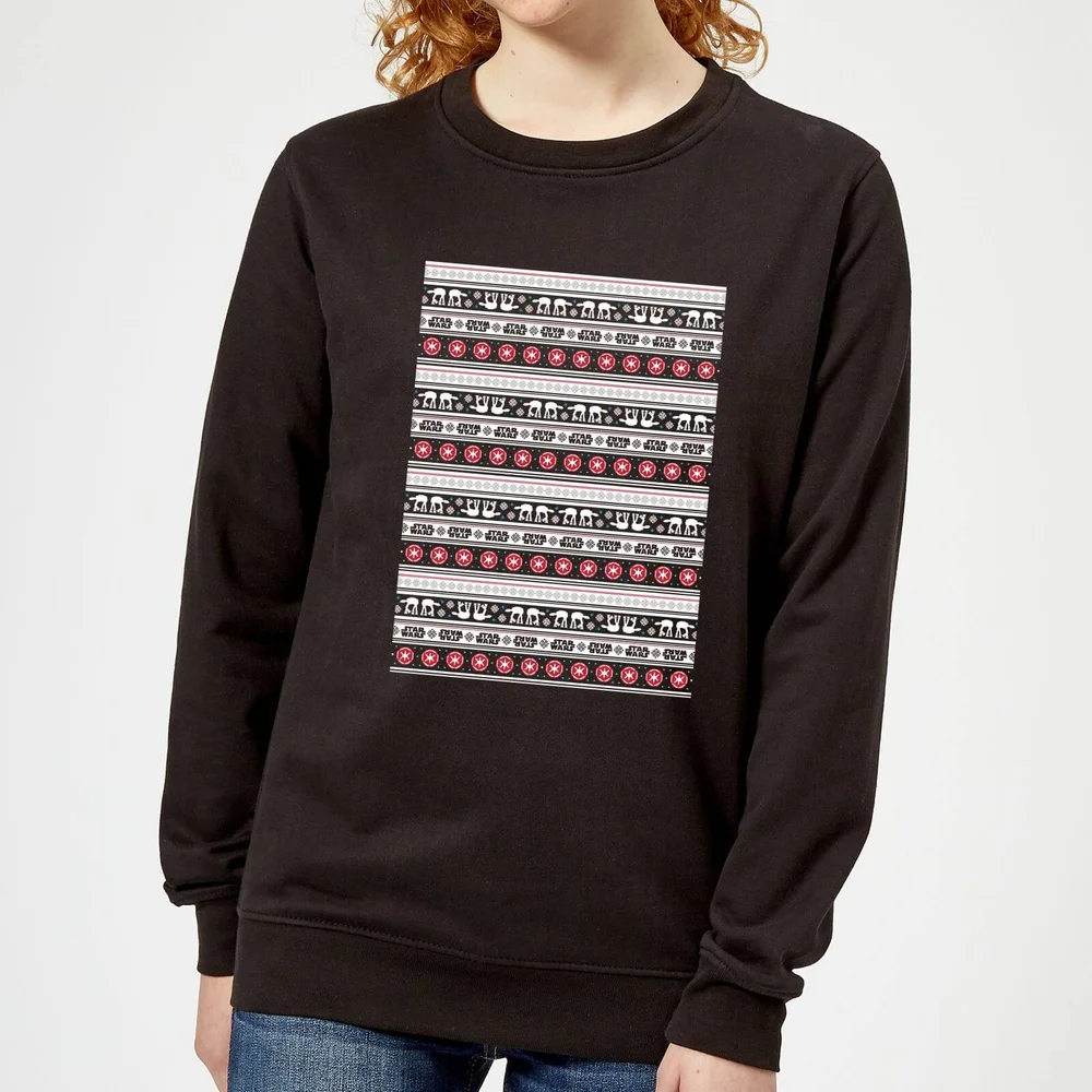 Star Wars AT-AT Pattern Dames kersttrui - Zwart - XS Afbeelding 1