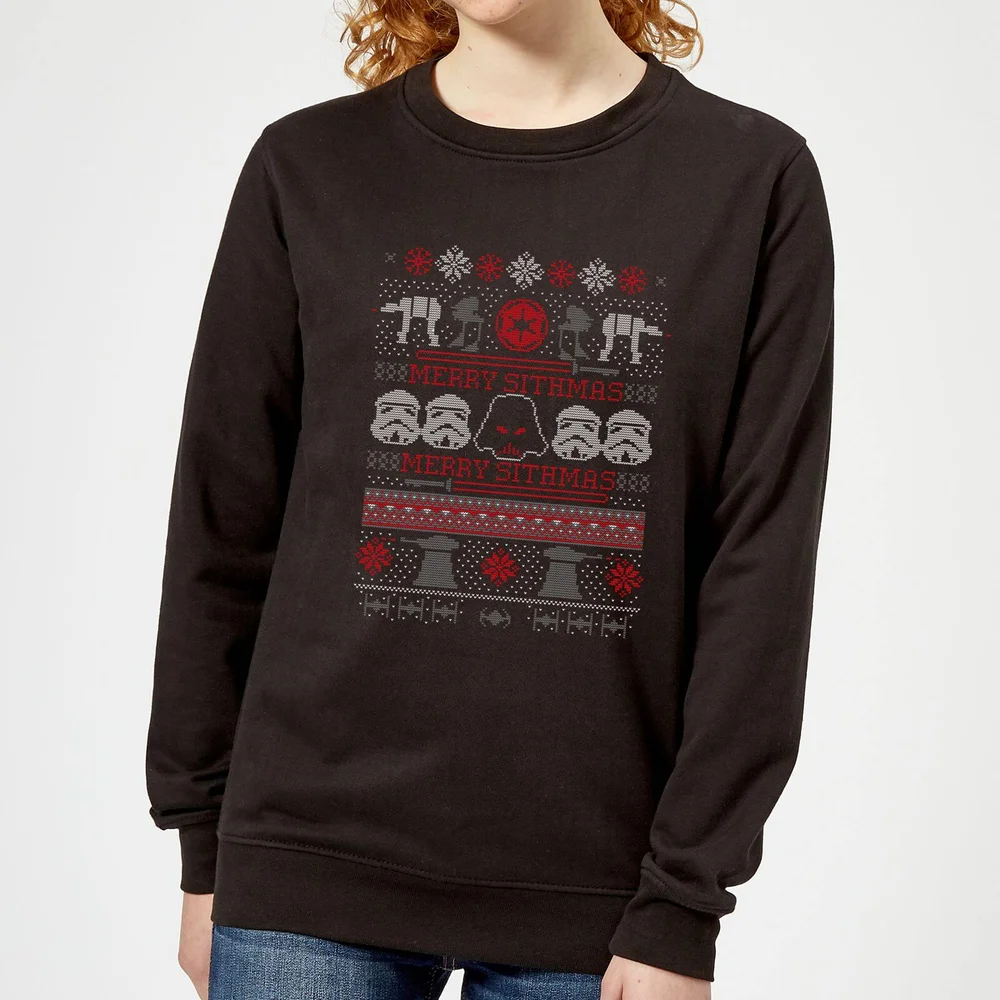 Star Wars Merry Sithmas Knit Dames kersttrui - Zwart - XS Afbeelding 1
