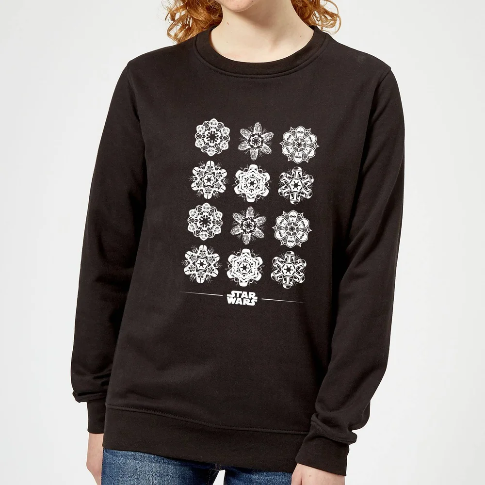 Star Wars Snowflake Dames kersttrui - Zwart - XS Afbeelding 1
