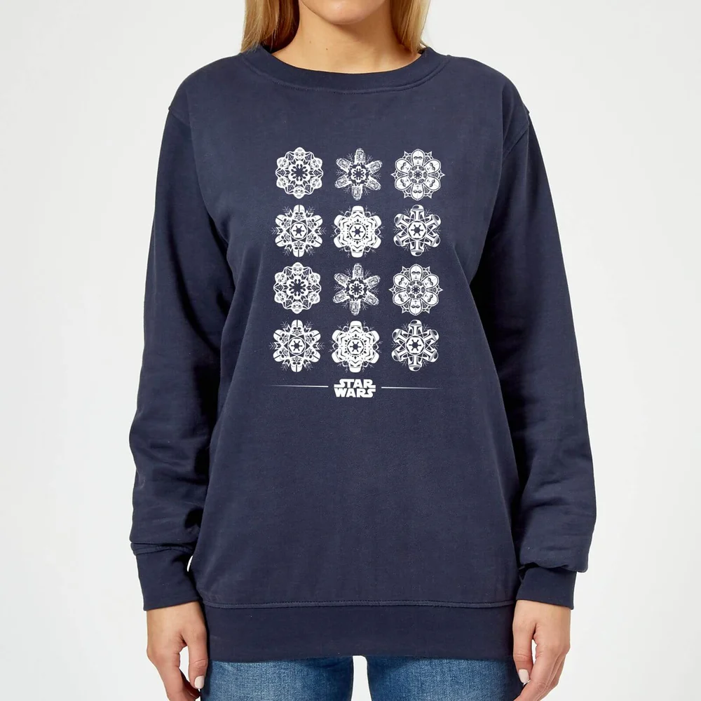 Star Wars Snowflake Dames kersttrui - Navy - XS Afbeelding 1