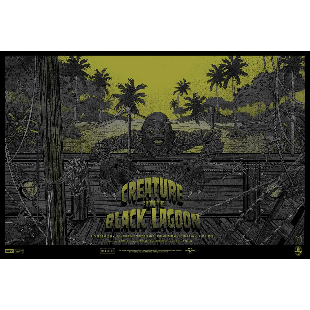 Creature From the Black Lagoon 61 x 91 cm print door Germain Mainger - Zavvi Exclusive (125 stuks wereldwijd) Afbeelding 1