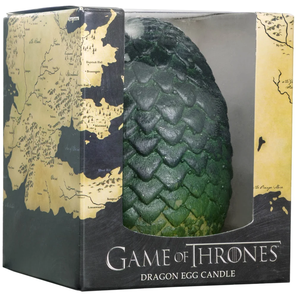 Game of Thrones gebeeldhouwde kaars ei - groen Afbeelding 1