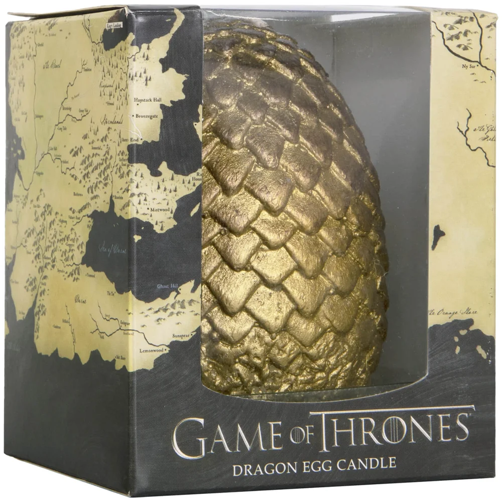 Game of Thrones gebeeldhouwde kaars ei - goud Afbeelding 1