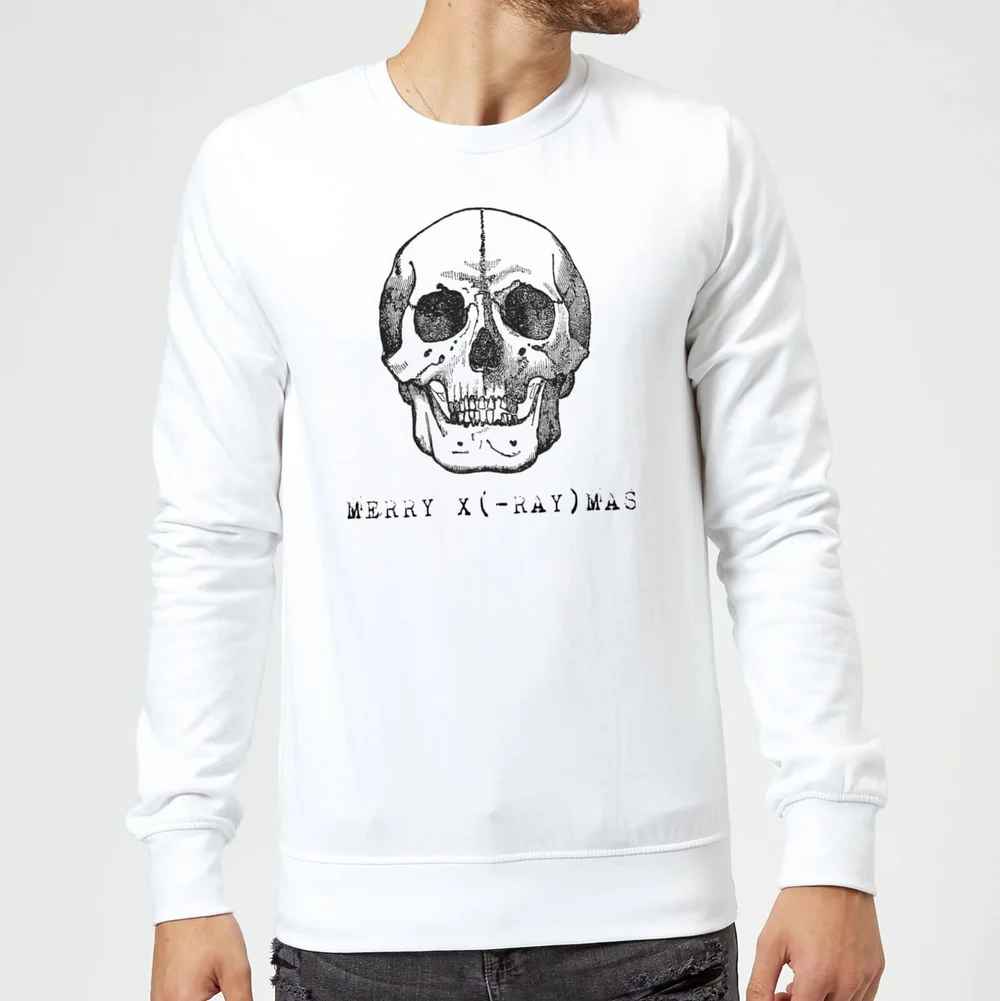 Merry X(-Ray) Mas Christmas Sweatshirt - White - S - Wit Afbeelding 1