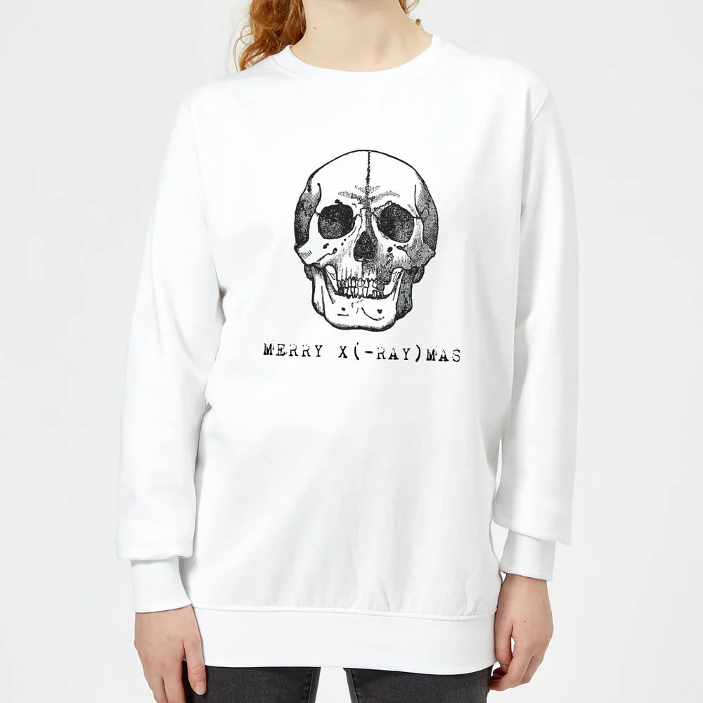Merry X(-Ray) Mas Women's Christmas Sweatshirt - White - XS - Wit Afbeelding 1