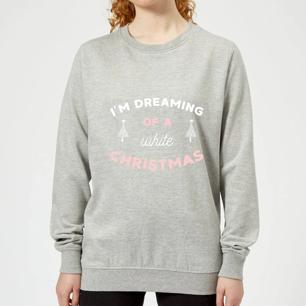I'm Dreaming Of A White Christmas Women's Christmas Sweatshirt - Grey - XS - Grijs Afbeelding 1