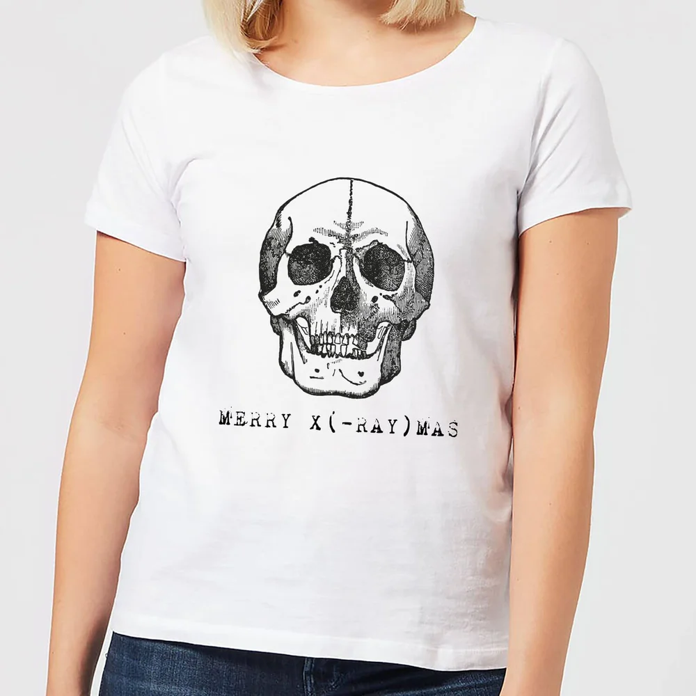 Merry X(-Ray) Mas Women's Christmas T-Shirt - White - XS - Wit Afbeelding 1