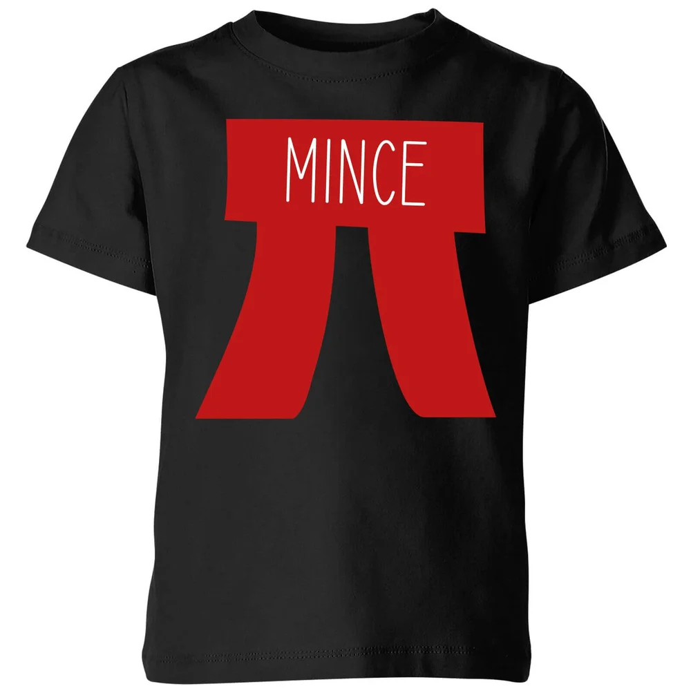 Mince Pi Kids' Christmas T-Shirt - Black - 98/104 (3-4 jaar) - Zwart Afbeelding 1