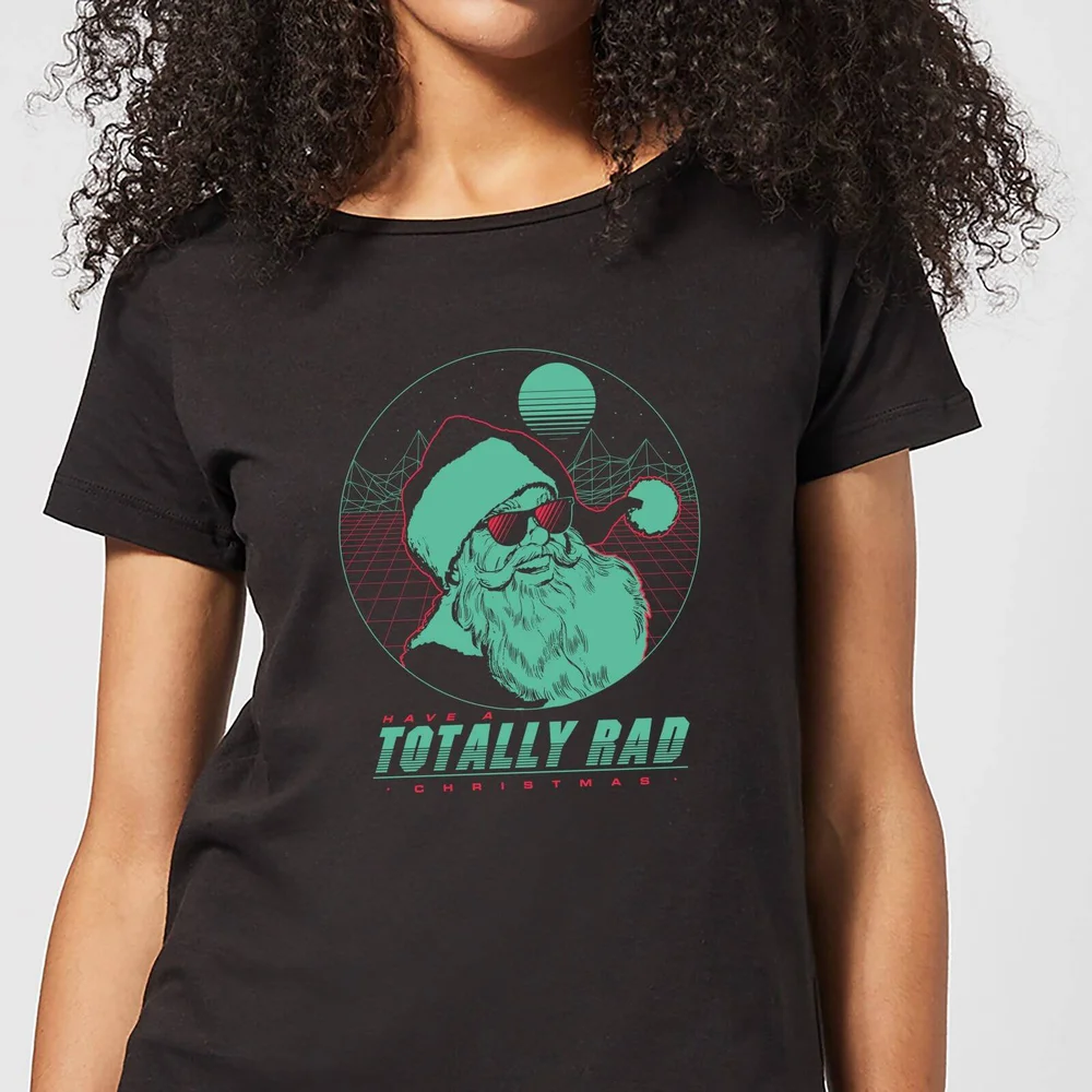 Totally Rad Christmas Women's T-Shirt - Black - 3XL Afbeelding 1