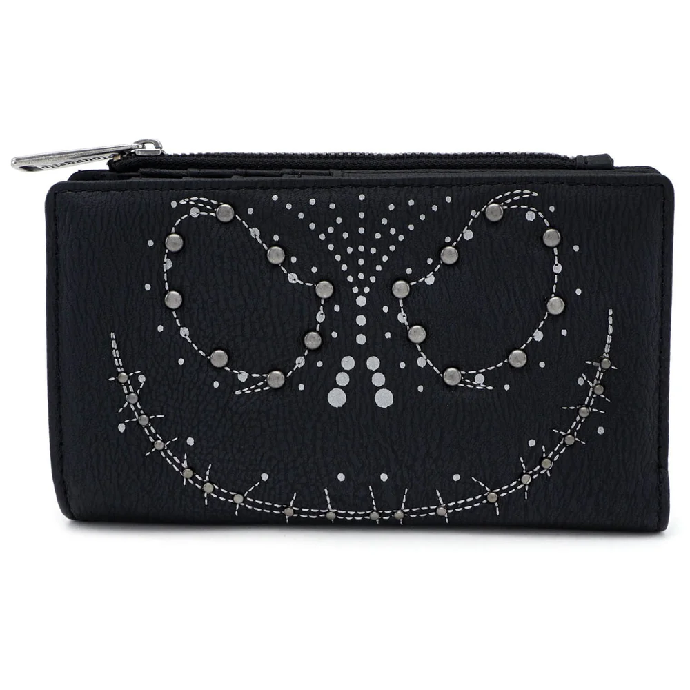 Loungefly Disney The Nightmare Before Christmas Jack Studded Top Zip Wallet Afbeelding 1