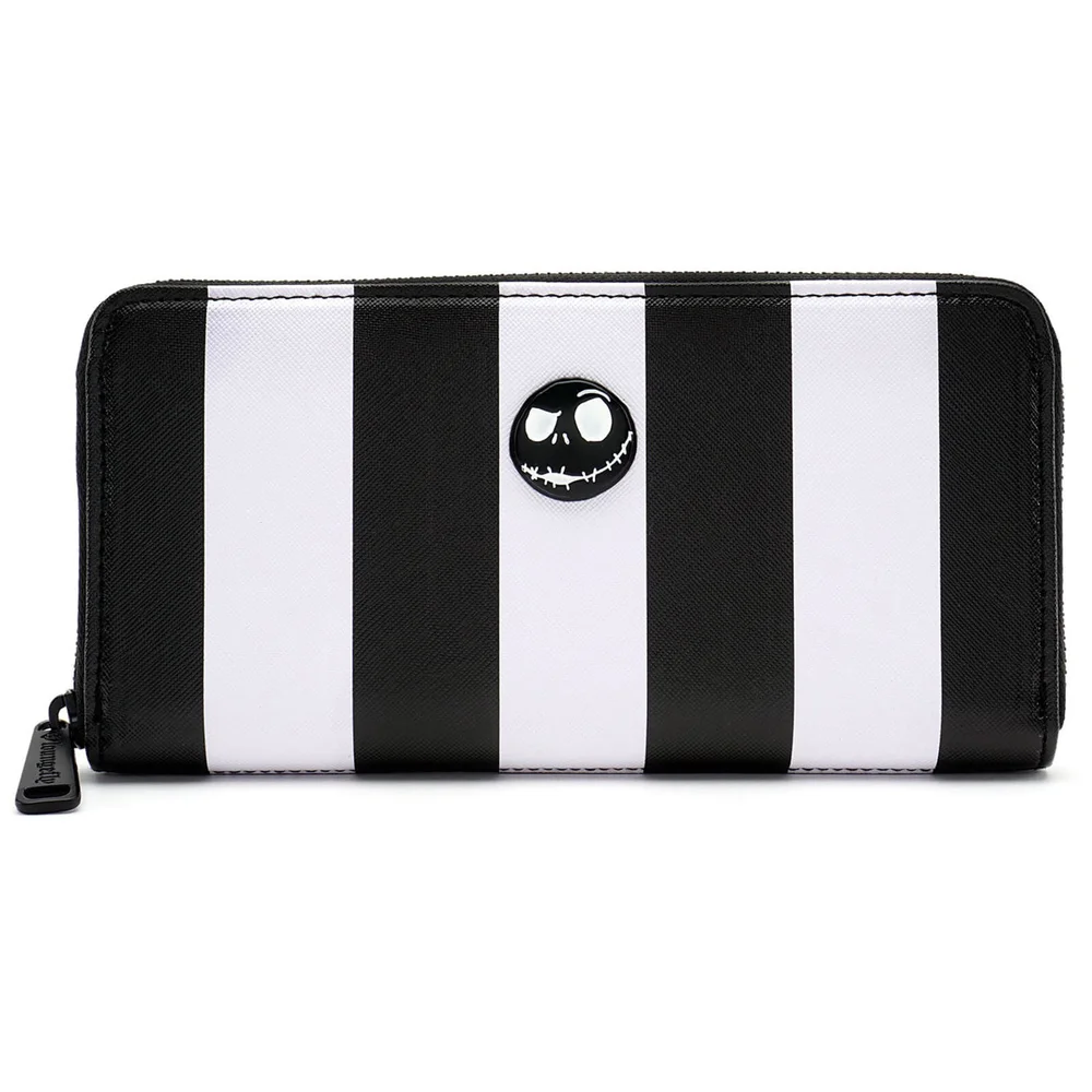 Loungefly Disney The Nightmare Before Christmas Striped Zip Around Wallet Afbeelding 1
