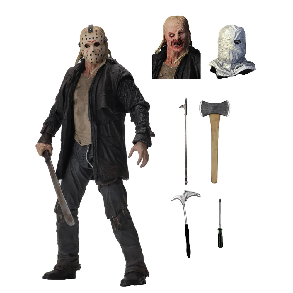 NECA Friday the 13th - 17,5 Actiefiguur - Jason Ultimate 2009 Afbeelding 1