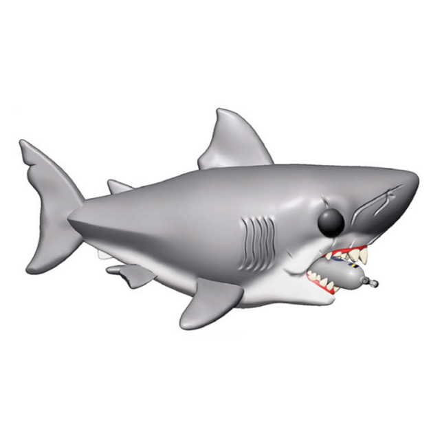 Jaws with Diving Tank 15 cm Pop! Vinylfiguur