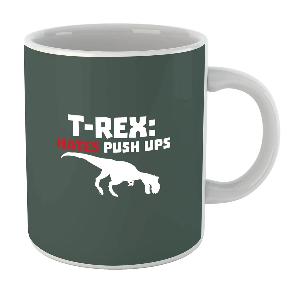 T-Rex Hates Pushups Mug Afbeelding 1