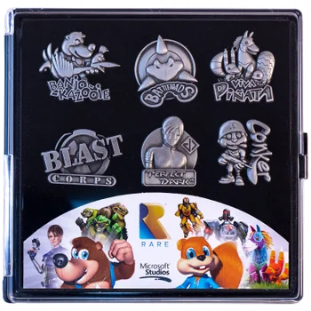 Rare Heritage Gaming Pin Badge Limited Edition Set
