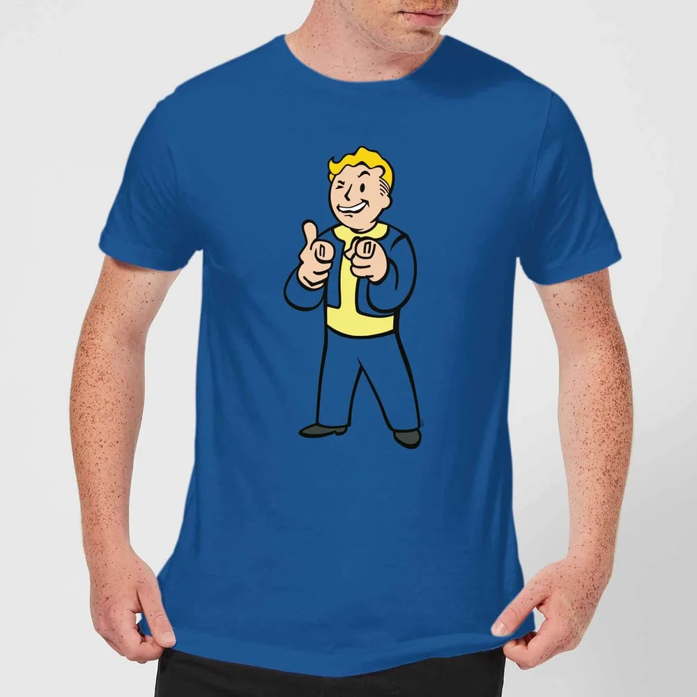 Fallout Vault Boy Men's T-Shirt - Royal Blue - S - Royal Blue Afbeelding 1