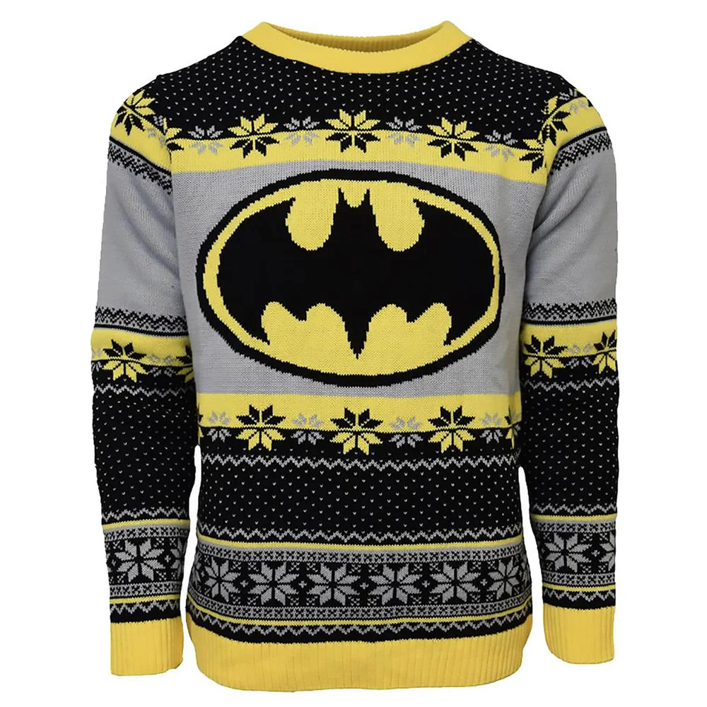 Batman Christmas Jumper - Black - XS Afbeelding 1