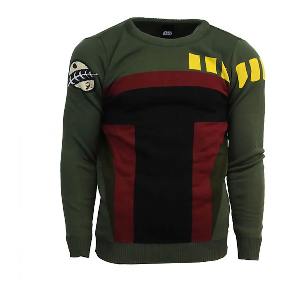 Star Wars Boba Fett Jumper - Green - M - Groen Afbeelding 1