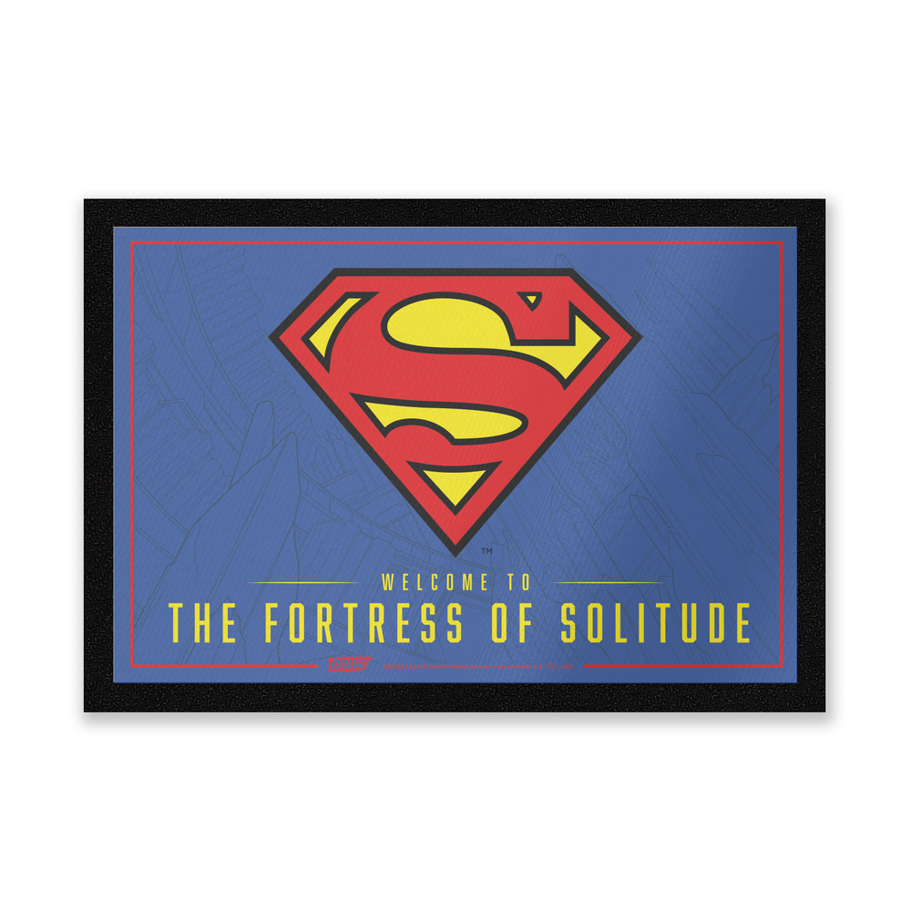 DC Comics Welcome To The Fortress Of Solitude Entrance Mat Afbeelding 1