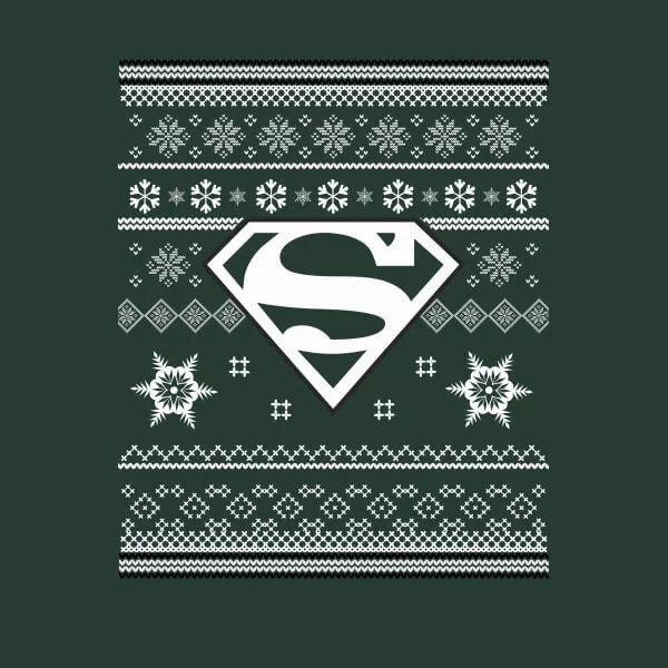 DC Superman Women's Christmas T-Shirt - Forest Green