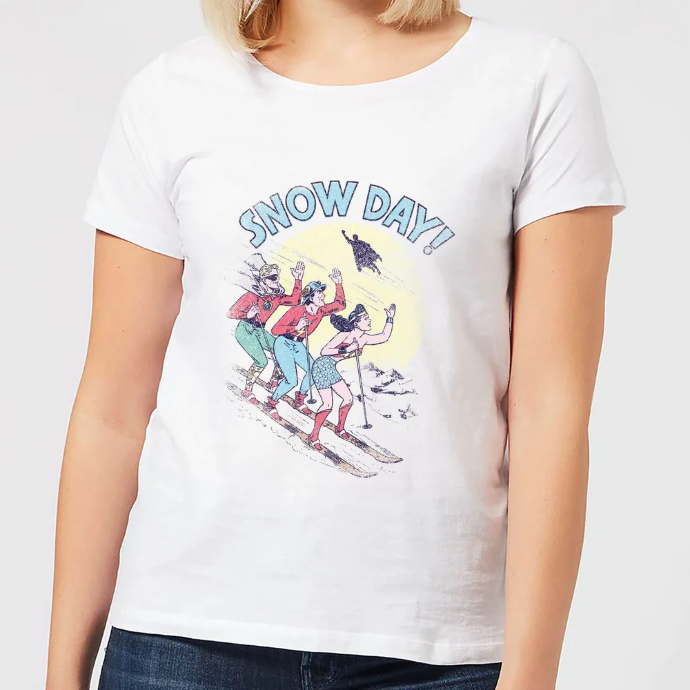 DC Snow Day! Women's Christmas T-Shirt - White - XS Afbeelding 1