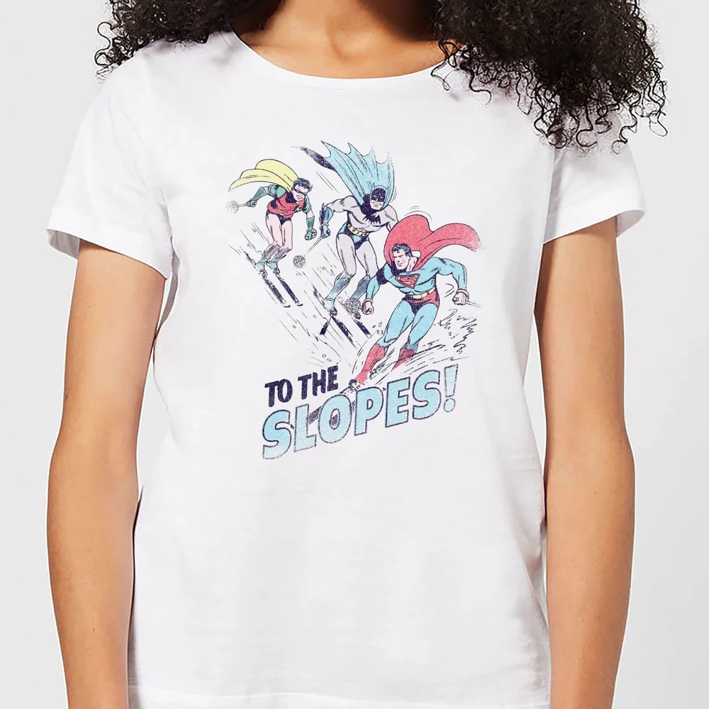 DC To The Slopes! Women's Christmas T-Shirt - White - XS Afbeelding 1