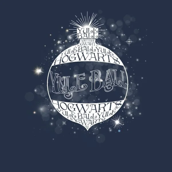 Harry Potter Yule Ball Baubel dames kerst t-shirt - Navy