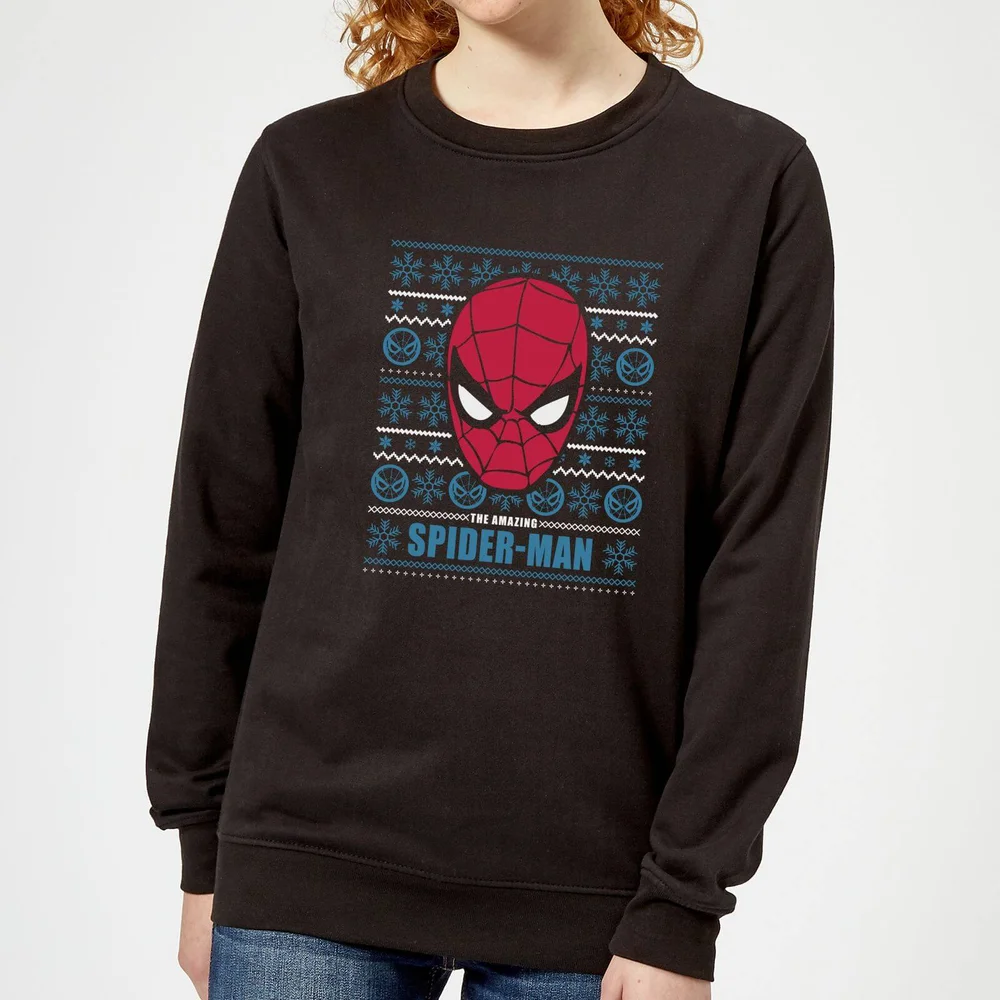 Marvel Spider-Man dames kersttrui - Zwart - XS Afbeelding 1