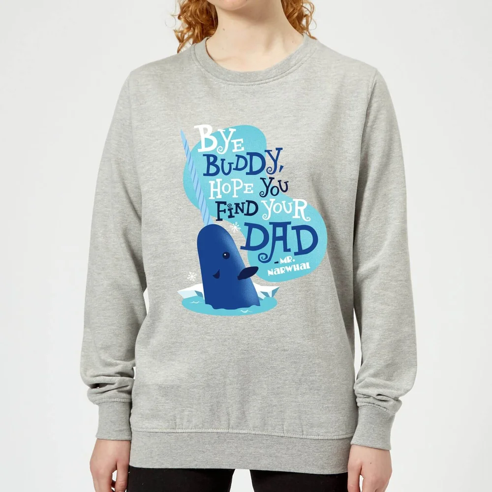 Elf Bye Buddy Women's Christmas Sweatshirt - Grey - 3XL Afbeelding 1