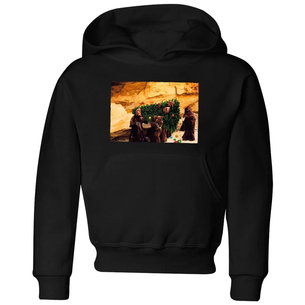 Star Wars Jawas Christmas Tree Kids' Christmas Hoodie - Black - 98/104 (3-4 jaar) Afbeelding 1