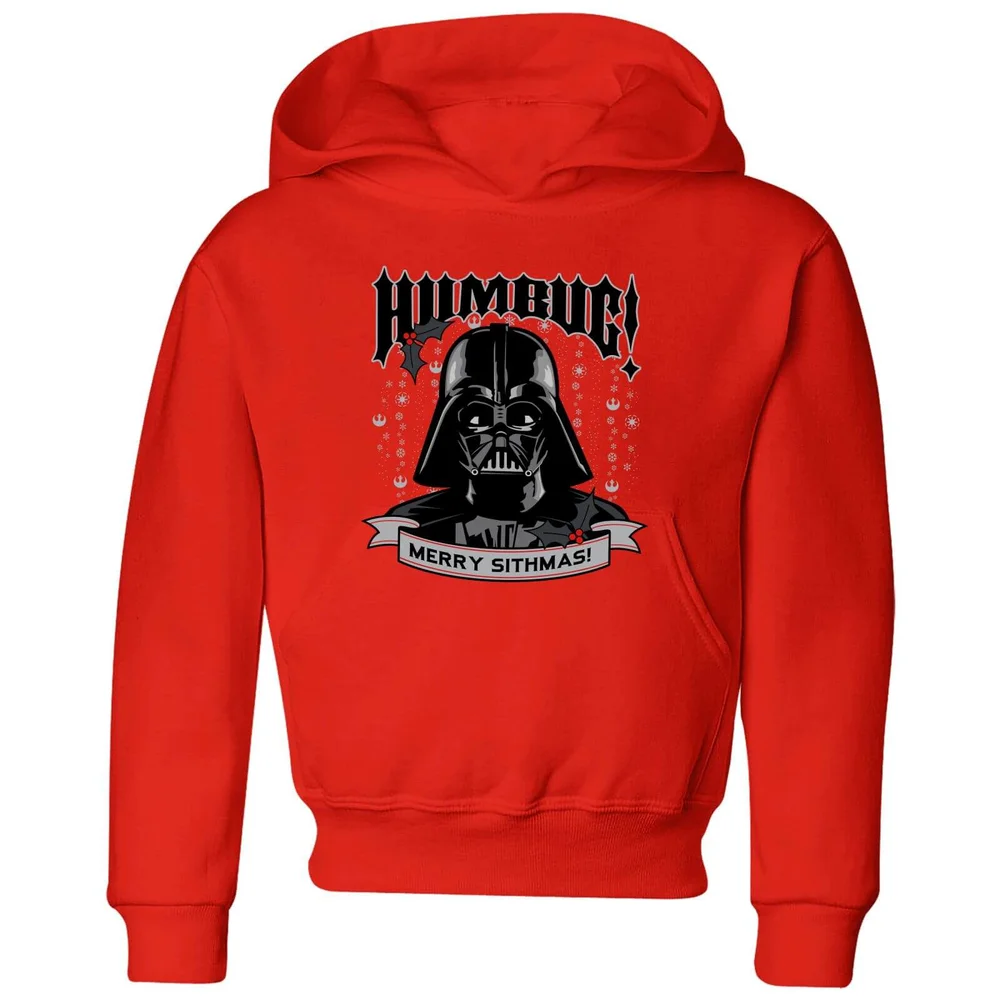 Star Wars Darth Vader Humbug Kids' Christmas Hoodie - Red - 98/104 (3-4 jaar) Afbeelding 1