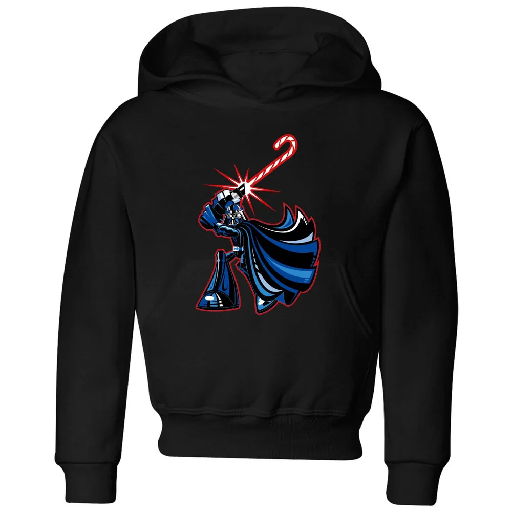Star Wars Candy Cane Darth Vader Kids' Christmas Hoodie - Black - 98/104 (3-4 jaar) Afbeelding 1