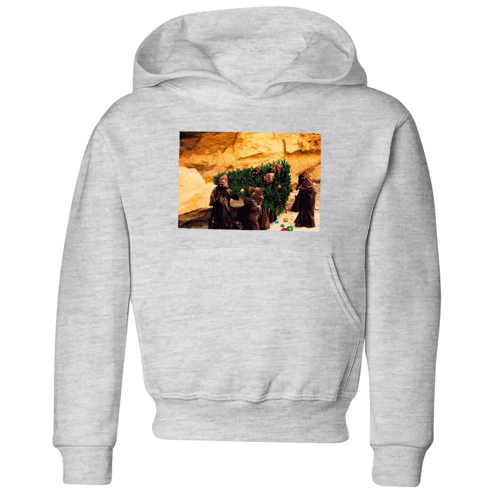Star Wars Jawas Christmas Tree Kids' Christmas Hoodie - Grey - 98/104 (3-4 jaar) Afbeelding 1