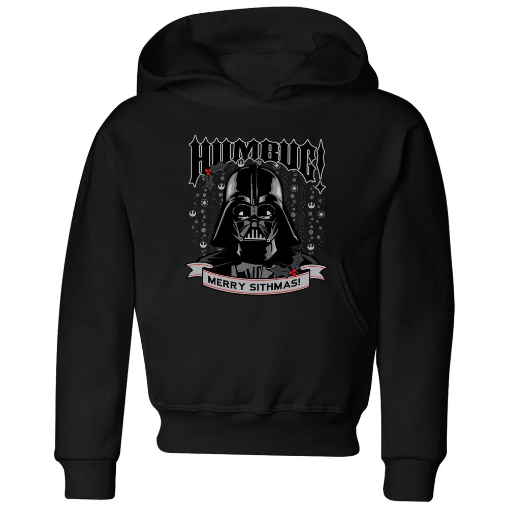 Star Wars Darth Vader Humbug Kids' Christmas Hoodie - Black - 98/104 (3-4 jaar) Afbeelding 1