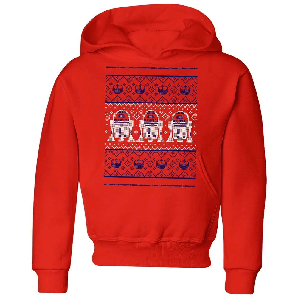 Star Wars R2-D2 Knit Kids' Christmas Hoodie - Red - 98/104 (3-4 jaar) Afbeelding 1